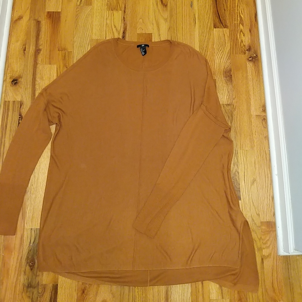 Oversized Rusty orange tunic sweater